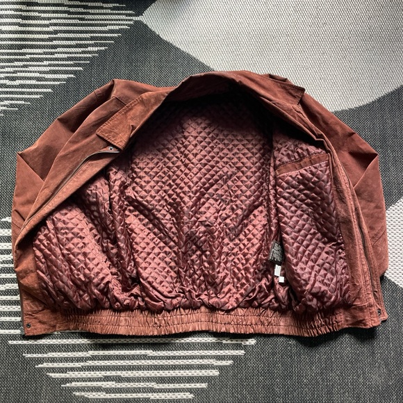 AMERICAN VINTAGE 80s/90s - Suede Mahogany Bomber Jacket - Picture 6 of 8